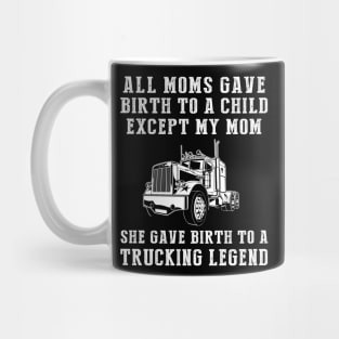 Truck Legend - The Wheel-Spinning Birth Story Mug